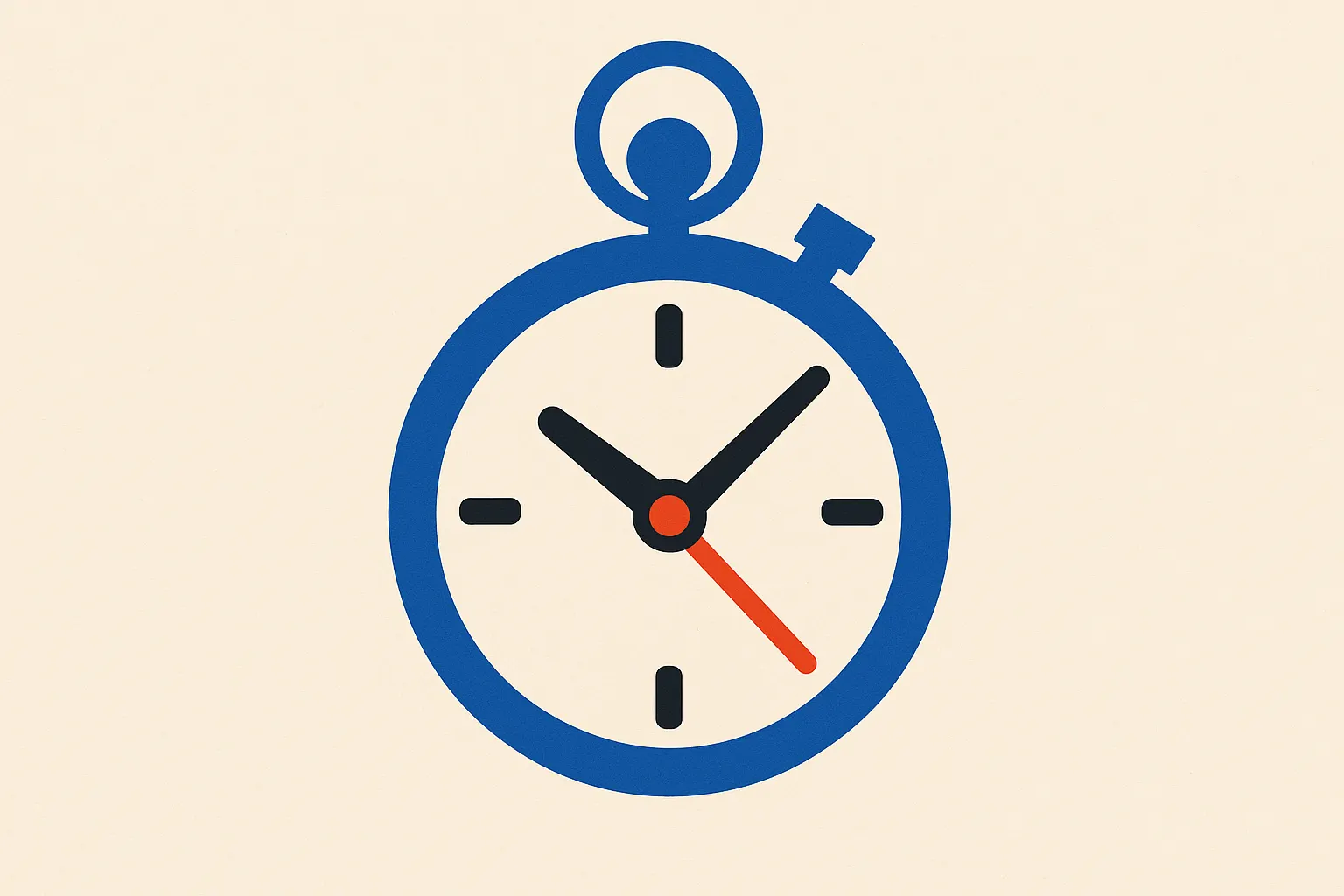 Un chronomètre pour symboliser le temps de l'examen blanc