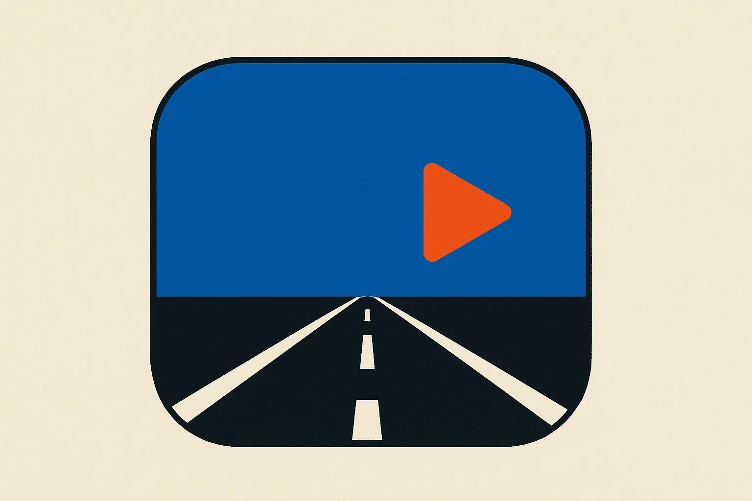 Illustration plate d'un jeune conducteur devant cinq écrans vidéo de situations routières à risque